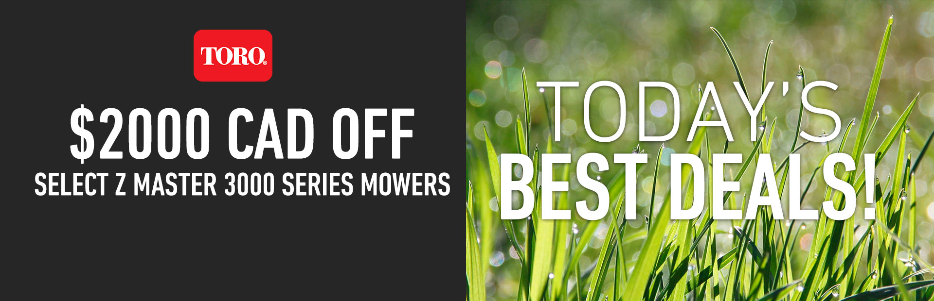 Toro: $2000 CAD Off Select Z Master 3000 Series Mowers